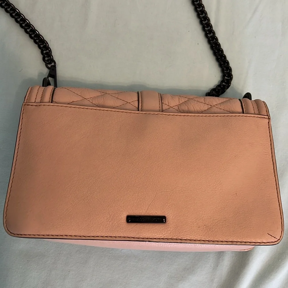 Rebecca Minkoff Chevron Quilted Small Love Crossbody with matching wallet - Picture 4 of 12